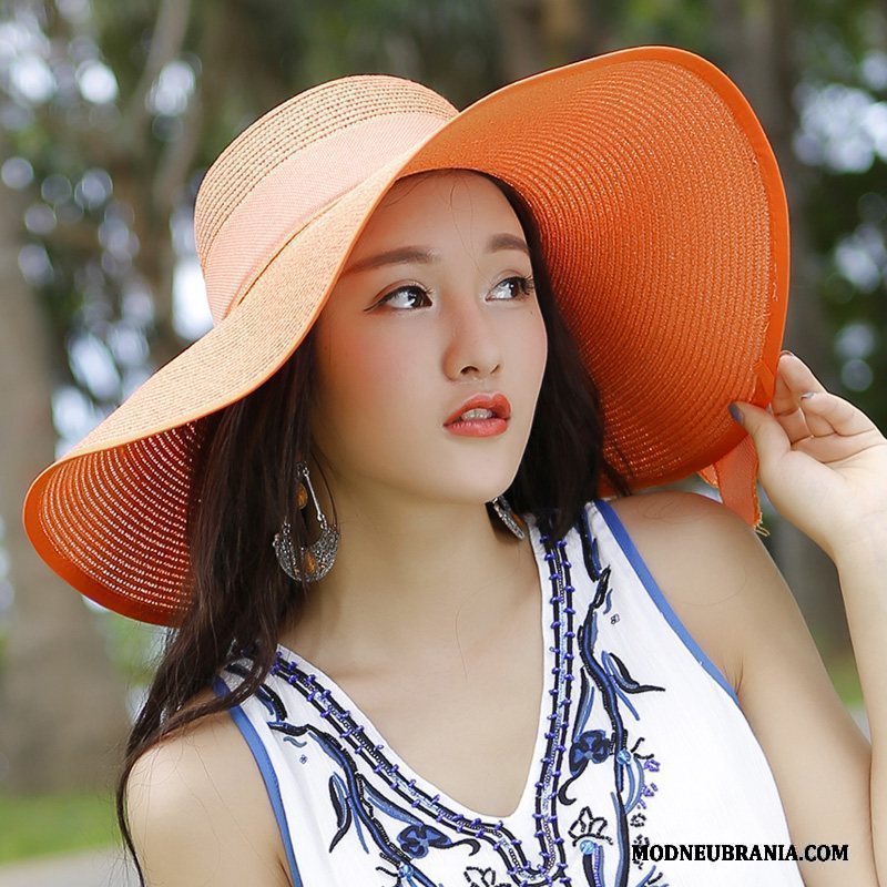 Naisten Hattu Mutka Olkihattu Aurinkohattu Matkustaminen Villit Aurinkovoiteet Ranta