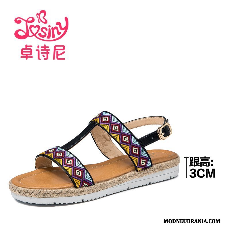 Naisten Sandaalit Tasainen Nainen Kengät Rento Väri Kesä Kansakunta